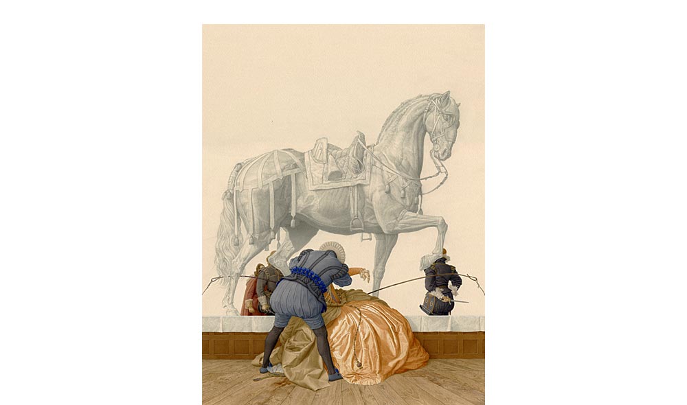w. shakespeare, hamlet – mixed media on paper, 29,7 x 40,2 cm